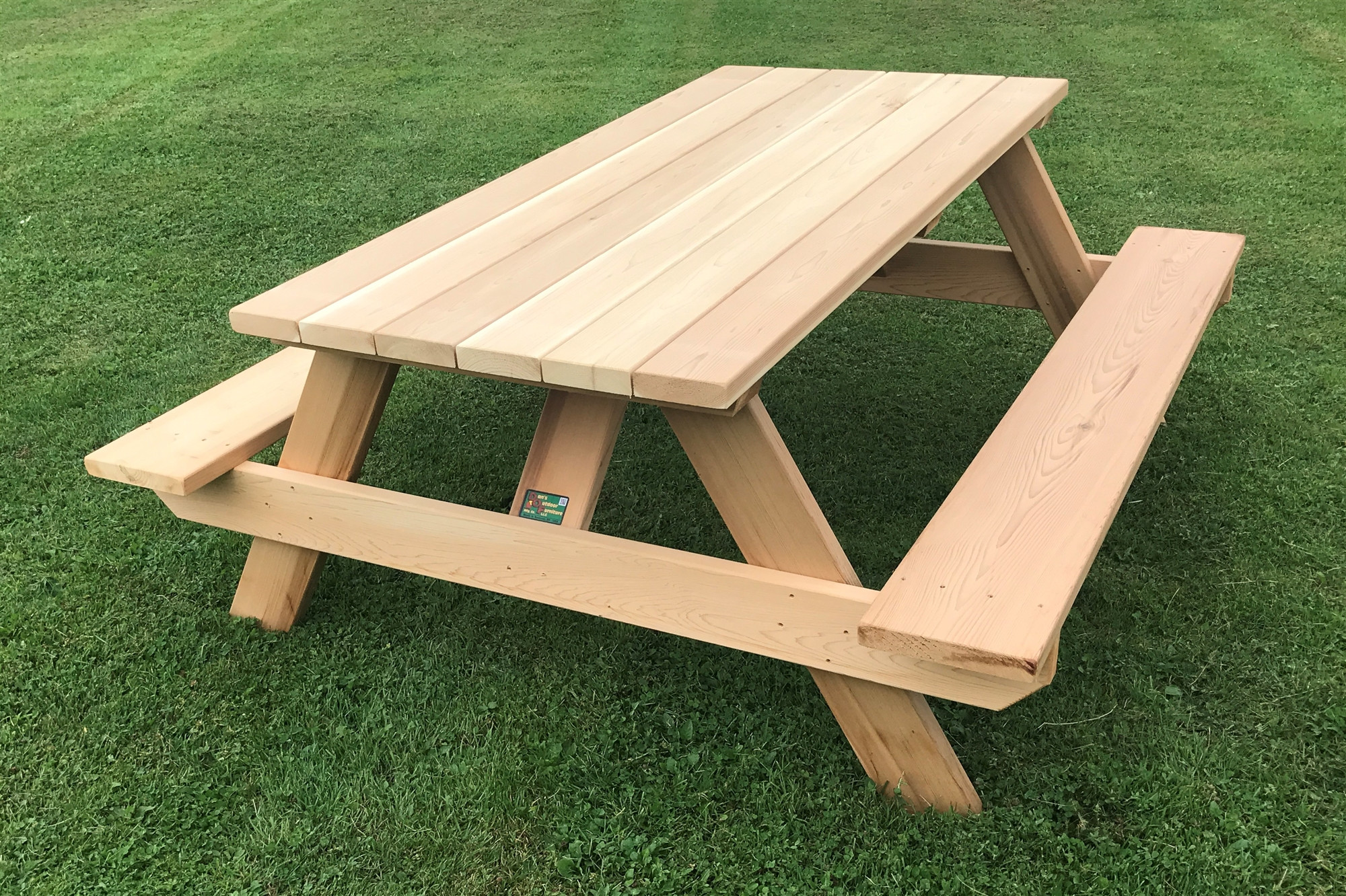 Backyard Picnic Table
 Classic 6 Heavy Duty Wooden Picnic Table for Home or Business