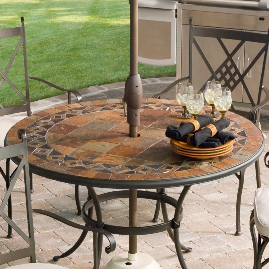 Backyard Picnic Table
 Stone Patio Tables Ideas – HomesFeed
