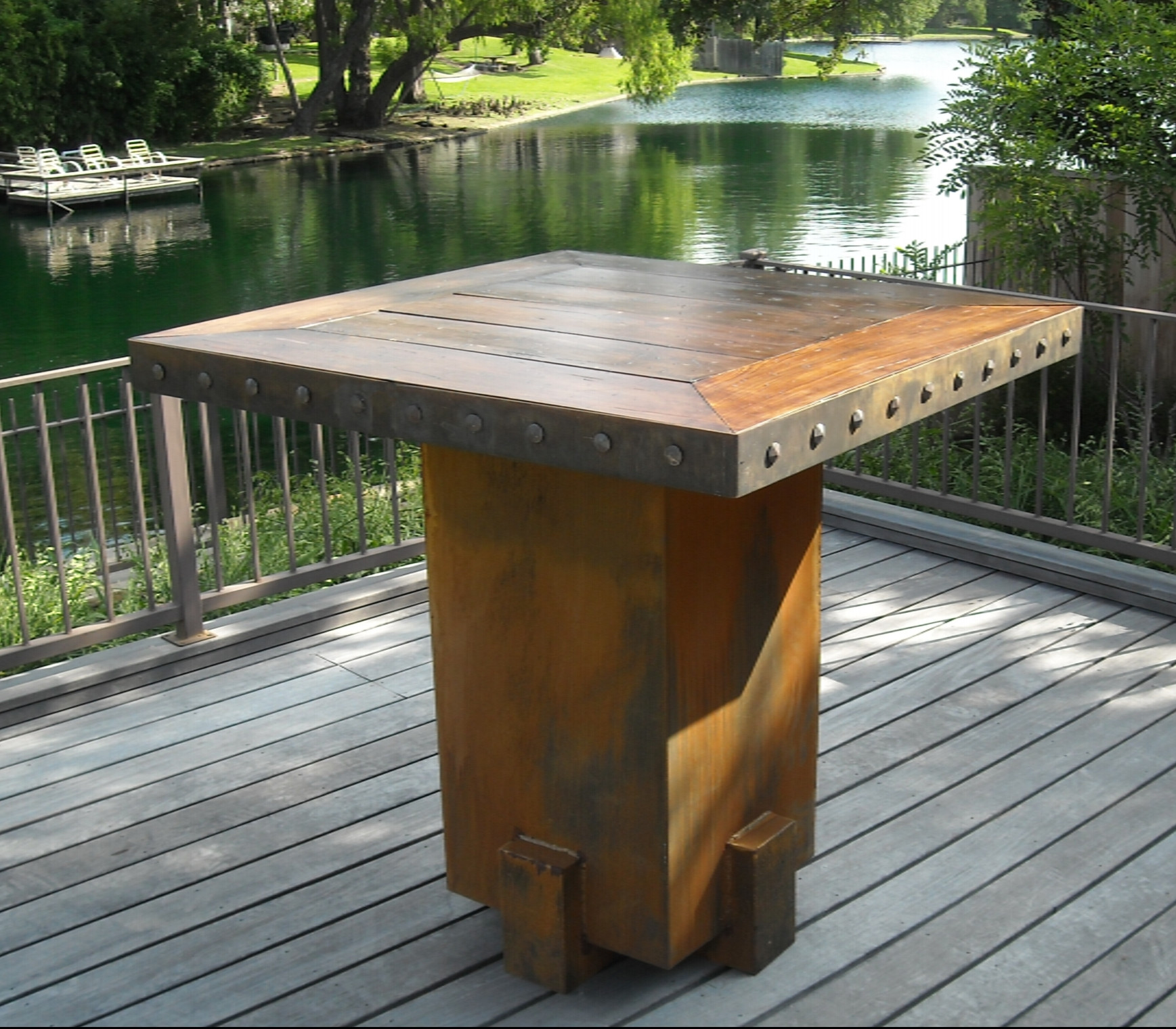 Backyard Picnic Table
 Bentintoshape Announces Eco friendly Sinker Cypress