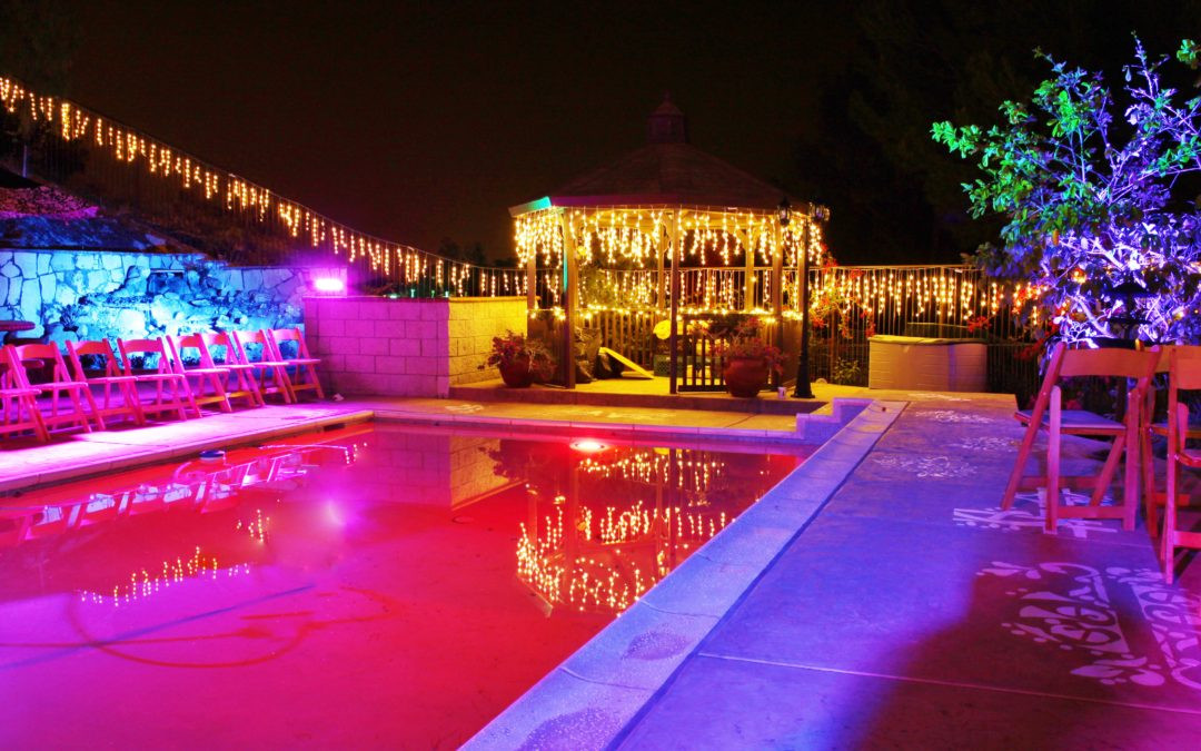 Backyard Pool Party
 Backyard and Pool Lighting for Summer Events and Parties