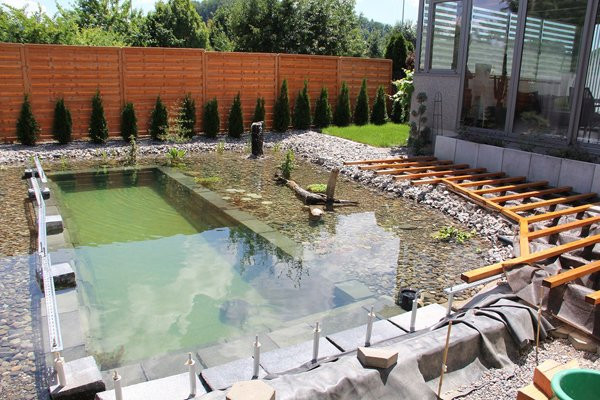 Backyard Swim Pond Luxury This Guy S Ambitious Project for His Backyard Actually