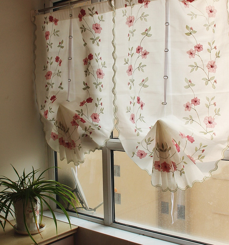 Balloon Curtains For Kitchen
 1 Piece Hot Sell Printed Flower Balloon Curtain for Living
