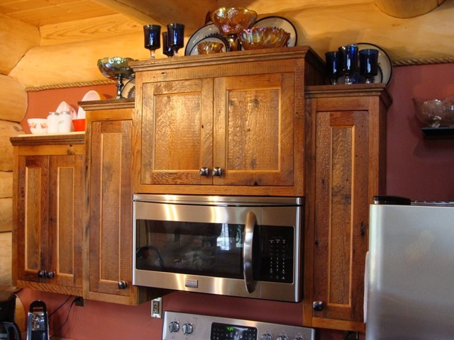 Barn Wood Kitchen Cabinets
 Reclaimed Barnwood Kitchen Cabinets Traditional
