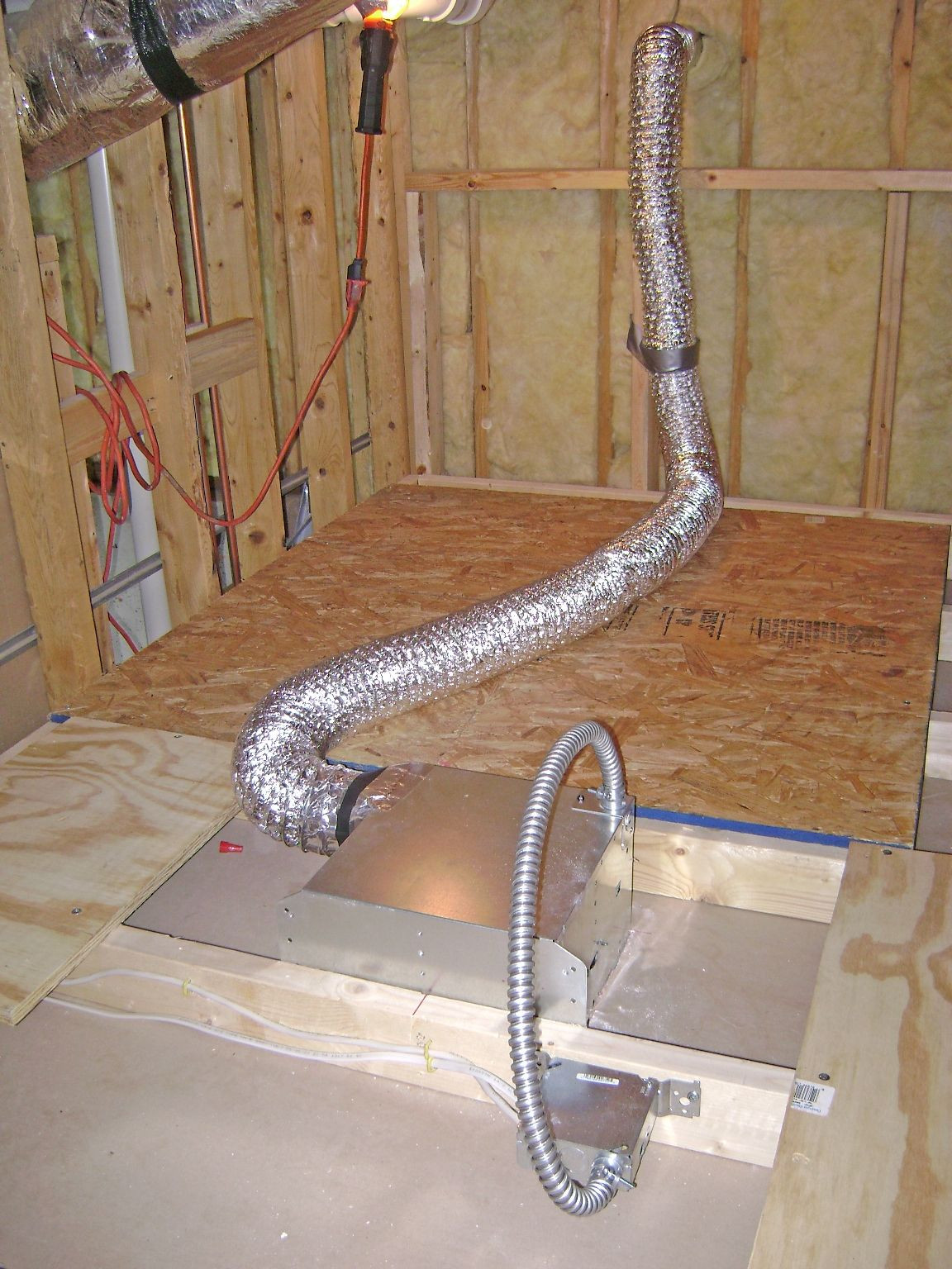 Basement Bathroom Exhaust Fan
 How to Finish a Basement Bathroom Install and Wire the