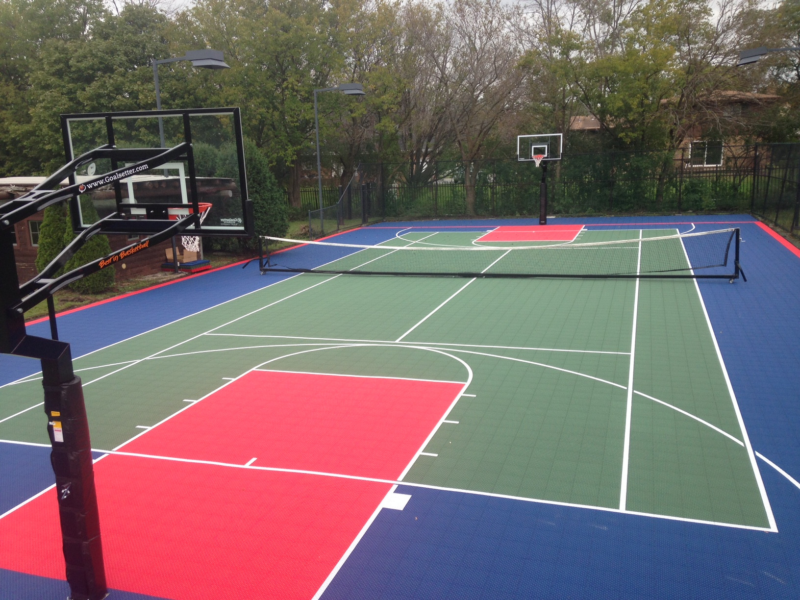 Basketball Court In Backyard
 Backyard Basketball Court Installation in Chicago IL