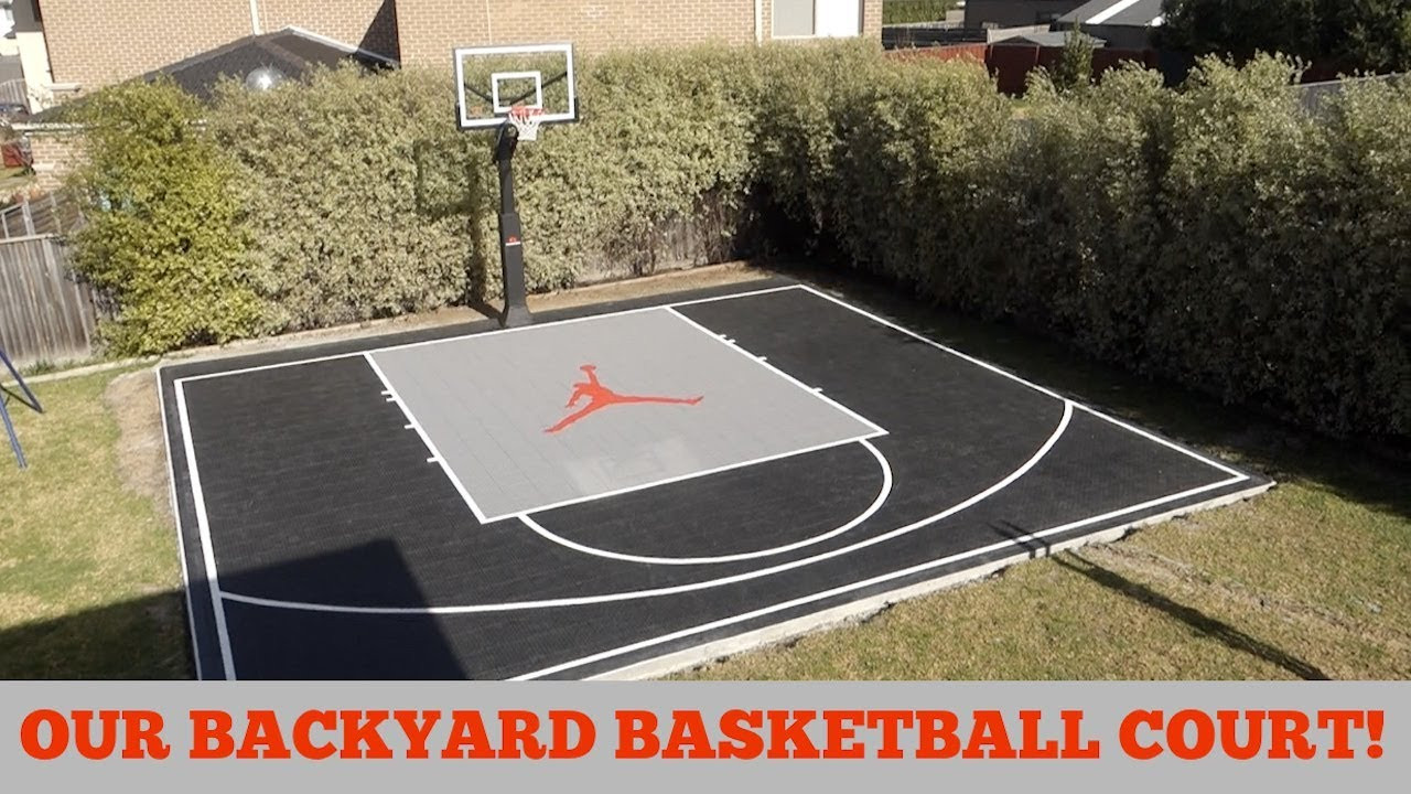Basketball Court In Backyard
 OUR BACKYARD BASKETBALL COURT