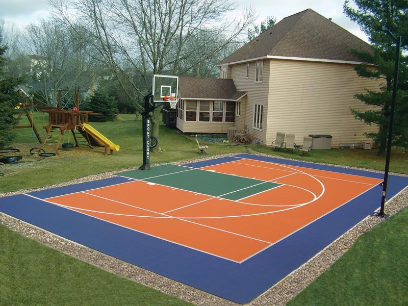 Basketball Court In Backyard
 Backyard Courts Gallery