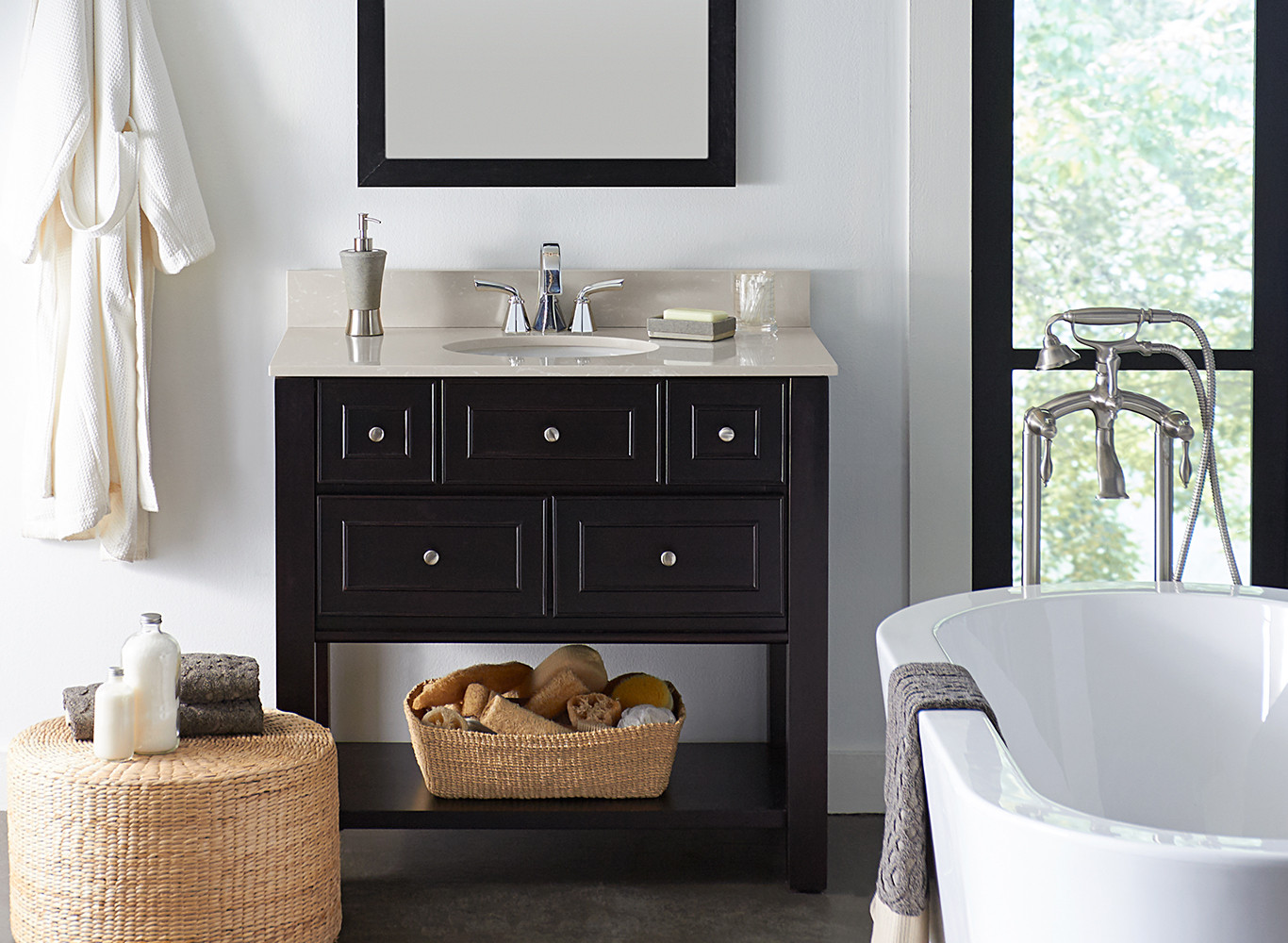 Bathroom Cabinet Designs
 Choosing a Bathroom Vanity Sizes Height Depth Designs