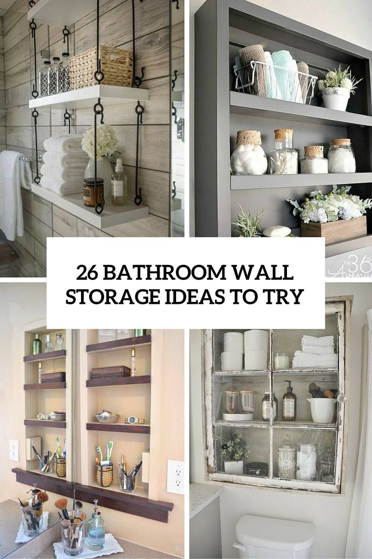 Bathroom Cabinet Organizer Ideas
 26 SImple Bathroom Wall Storage Ideas Shelterness