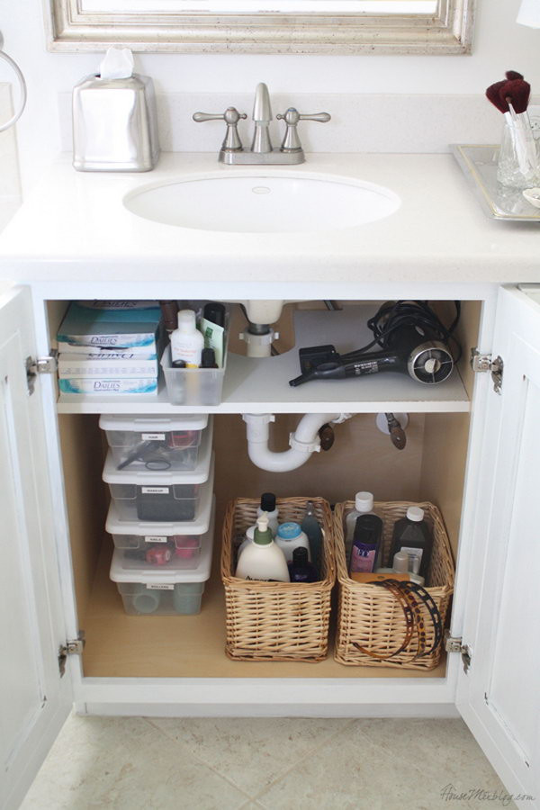 Bathroom Cabinet Organizer Ideas
 Creative Under Sink Storage Ideas 2017