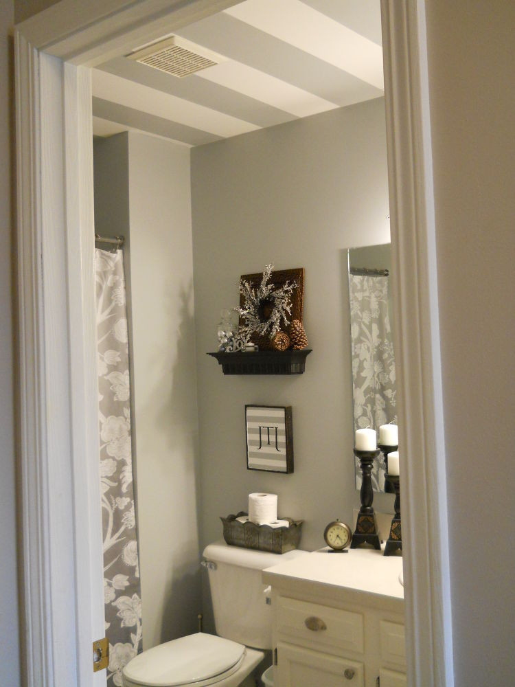 Bathroom Ceiling Paint Best Of Striped Bathroom Ceiling