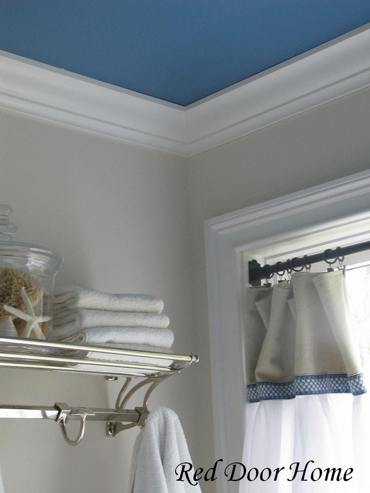 Bathroom Ceiling Paint
 Red Door Home Two Simple Ideas to Add Character to Your