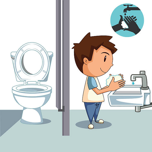 Bathroom Clipart For Kids
 Royalty Free Happy Cartoon Toilet Clip Art Vector