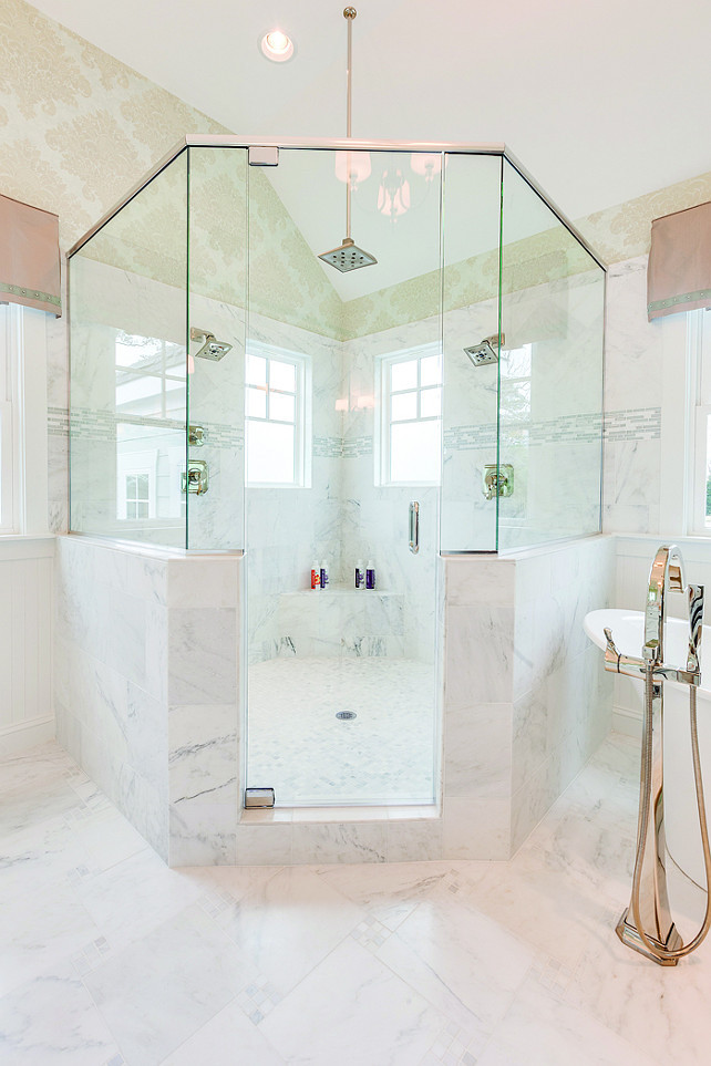 Bathroom Corner Shower
 New 2015 Coastal Virginia Magazine Idea House Home Bunch