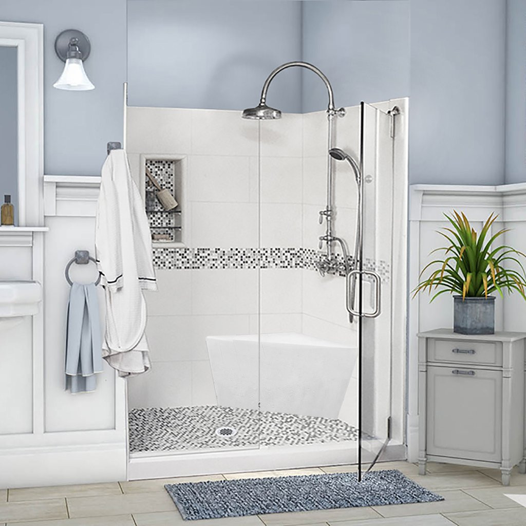 Bathroom Corner Shower
 Corner Shower Bench – American Bath Factory