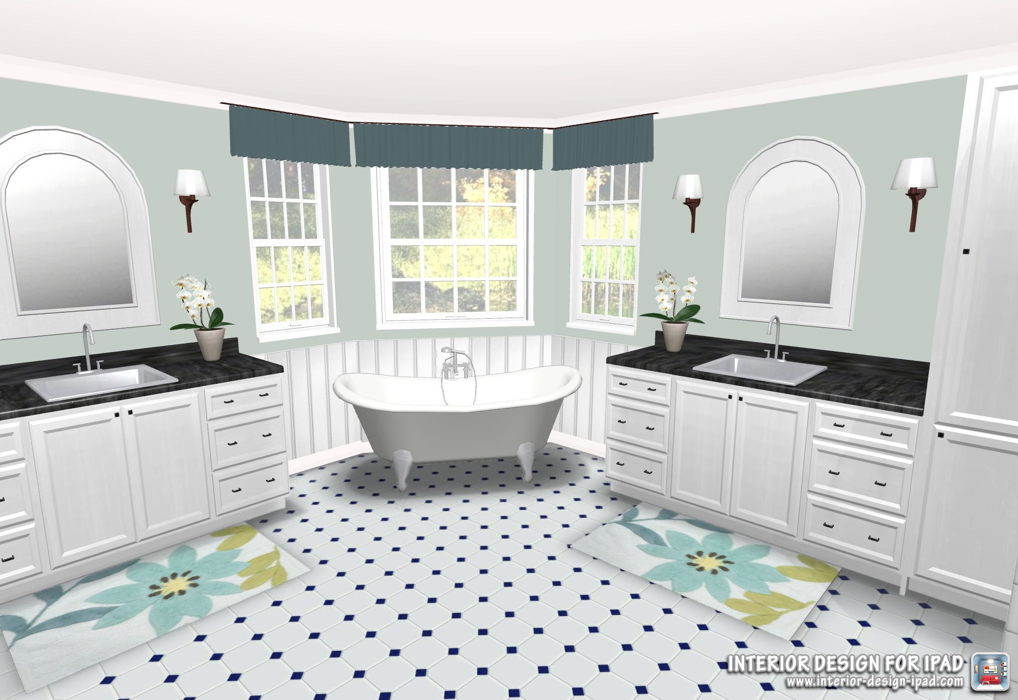 Bathroom Design App
 Luxury Bathroom created with Interior design for iPad