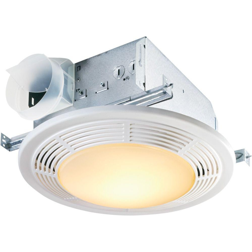 Bathroom Exhaust Fan Light
 NuTone Decorative White 100 CFM Ceiling Bathroom Exhaust