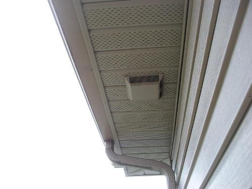 Bathroom Exhaust Fan Venting
 How to Install a Bathroom Fan Vent in the Soffit 5 Easy