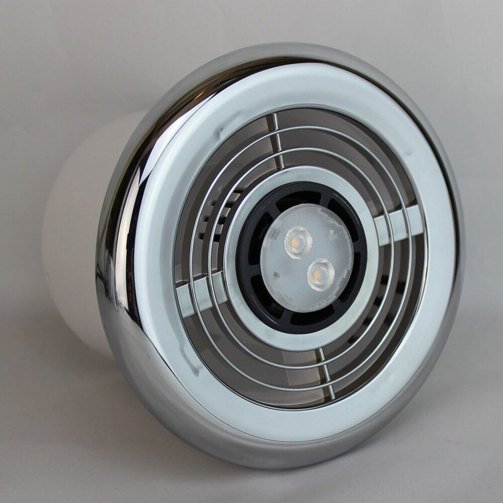 Bathroom Fan With Led Light
 LED Bathroom Shower Extractor Fan 3 4w Light Kit Chrome
