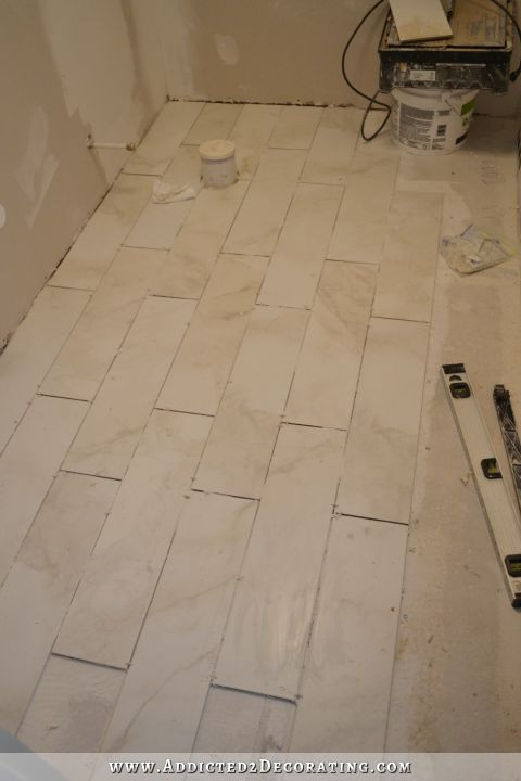 Bathroom Floor Tile Grout
 Finished Bathroom Floor And The Amazing Difference Grout