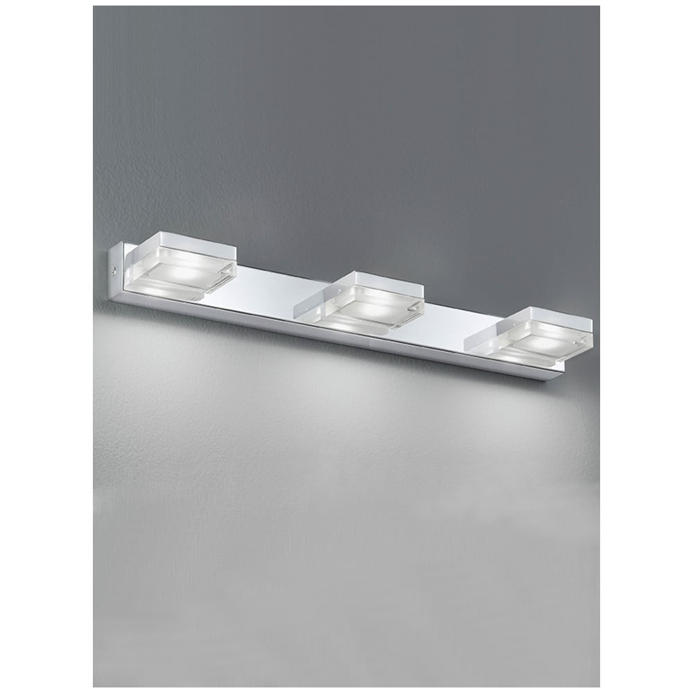 Bathroom Light Bar
 Franklite LED 3 Light Bar Bathroom Wall Light WB049 by