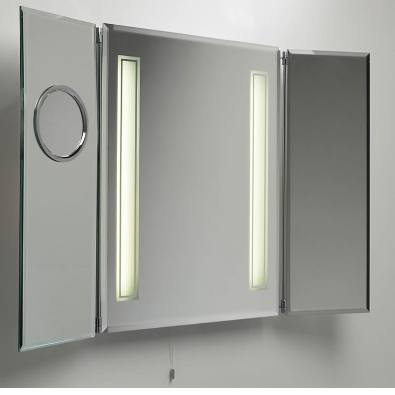 Bathroom Mirror Cabinet With Light
 Bathroom Medicine Cabinet with Mirror and Lights Decor