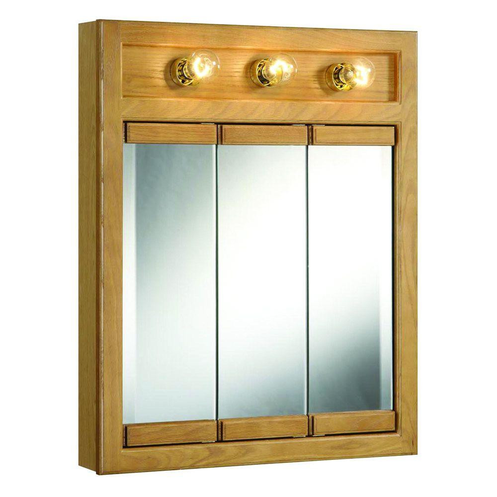 Bathroom Mirror Cabinet With Light
 Design House Richland 24 in W x 30 in H x 5 in D Framed