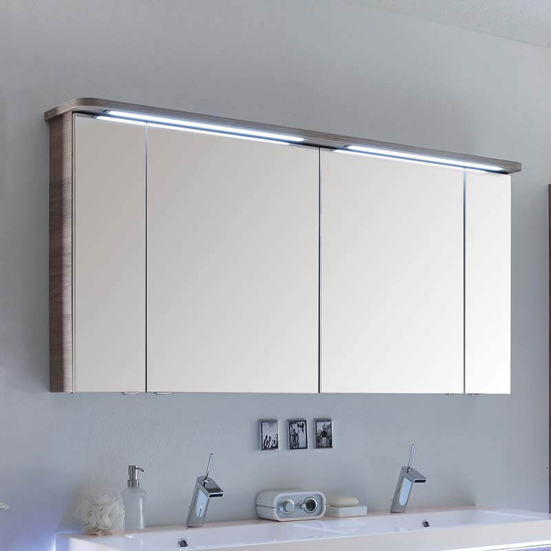 Bathroom Mirror Cabinet With Light
 Balto 1500 Mirror Medicine Cabinet 4 Door Including Light