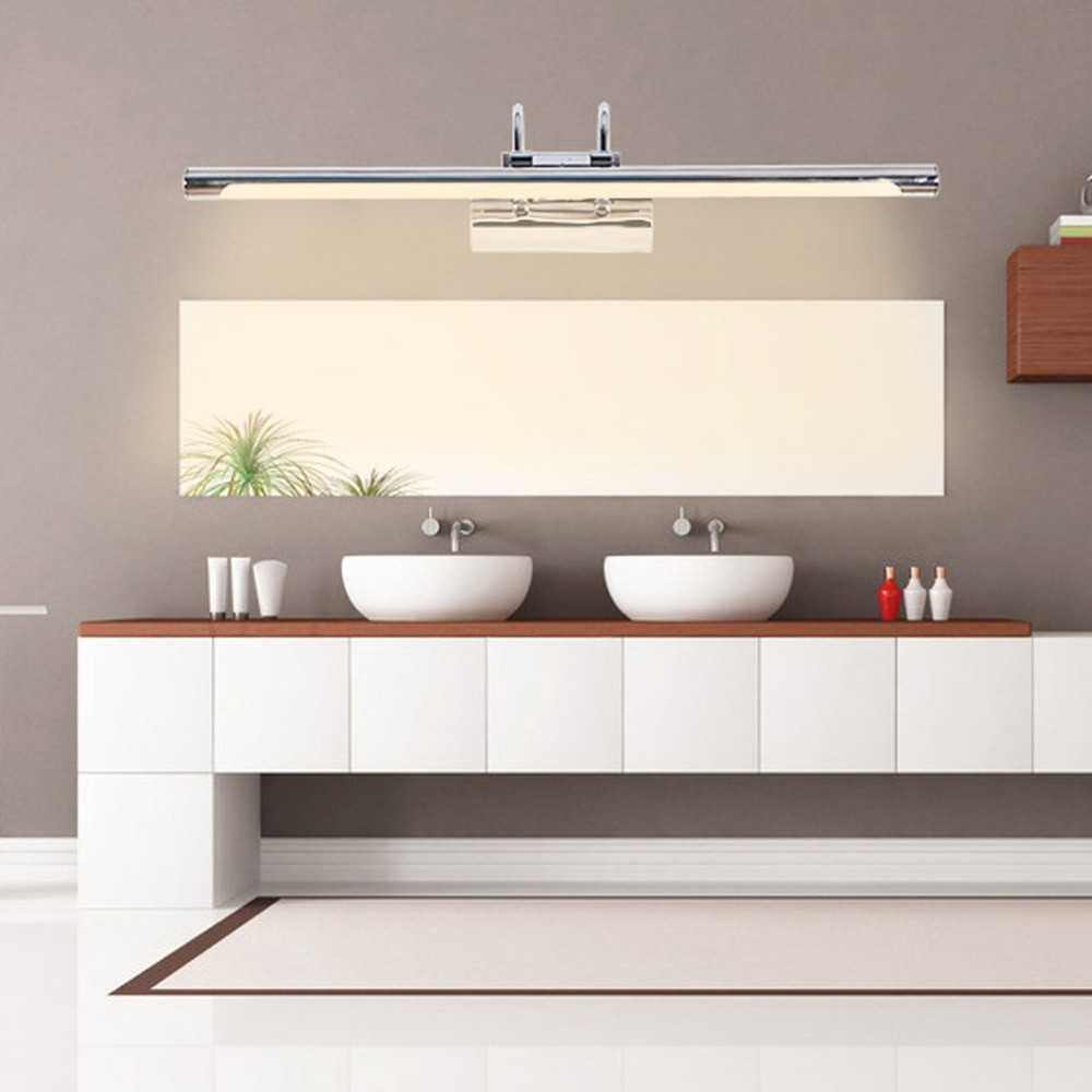 Bathroom Mirror Cabinet With Light
 LED Bending Tube Light Bathroom Bedroom Adjustable Mirror