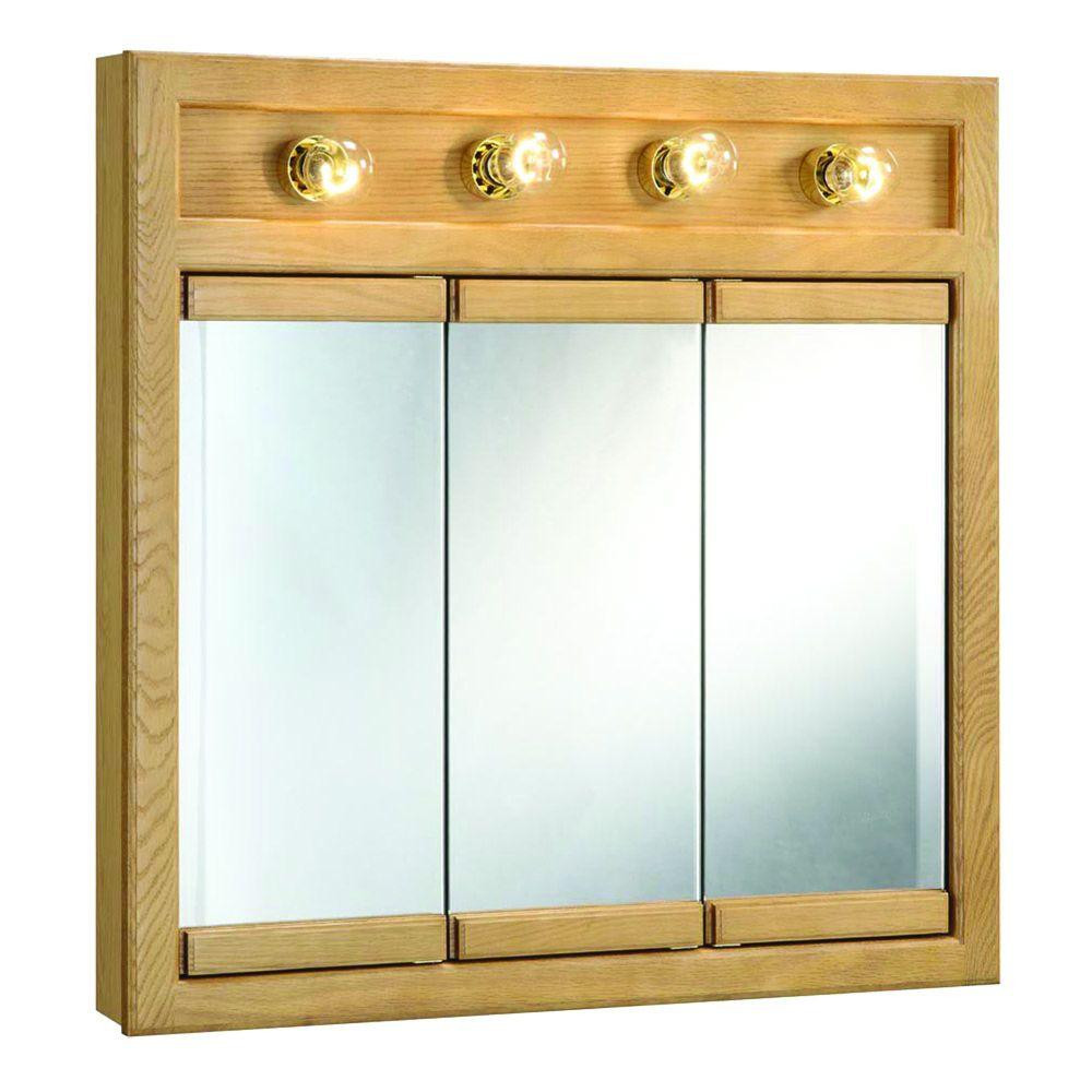 Bathroom Mirror Cabinet With Light
 Bathroom Medicine Cabinet Framed 4 Light Mirror Surface