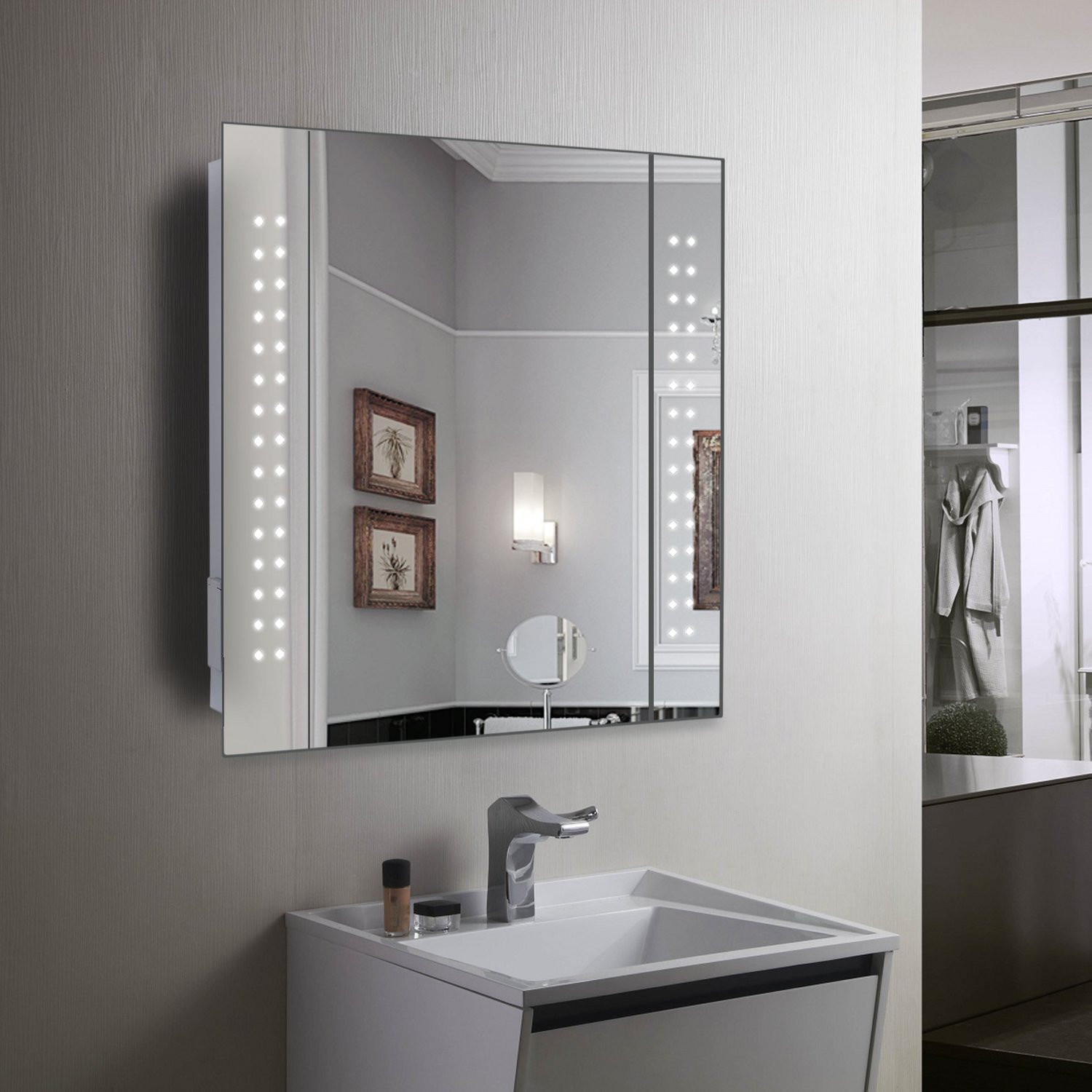 Bathroom Mirror Cabinet With Light
 19 Ideal Light Up Pillows for Long Distance