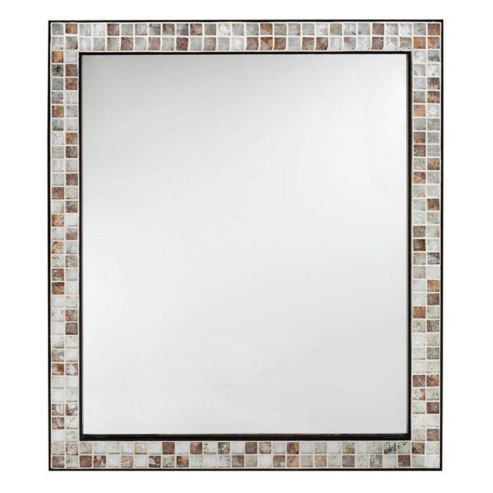 Bathroom Mirror Home Depot
 Unbranded Briscoe 28 in W x 33 in L Wall Mirror in