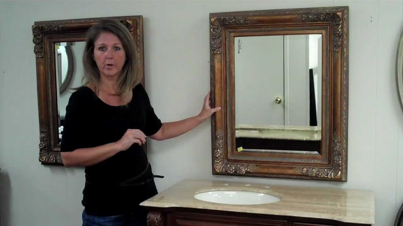 Size Of Mirror Over Bathroom Vanity