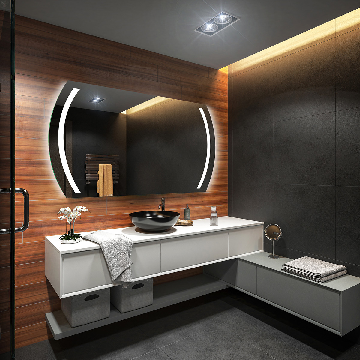 Bathroom Mirror Size
 LED Illuminated Bathroom Mirror L67 To Measure Custom Size