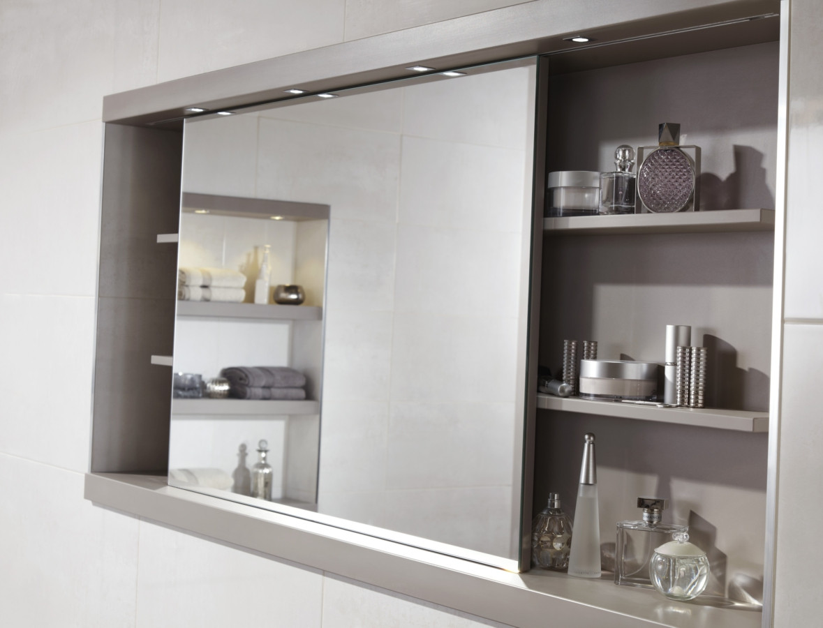 Bathroom Mirror Storage Cabinet
 Utopia 1200mm Sliding Mirror Cabinet