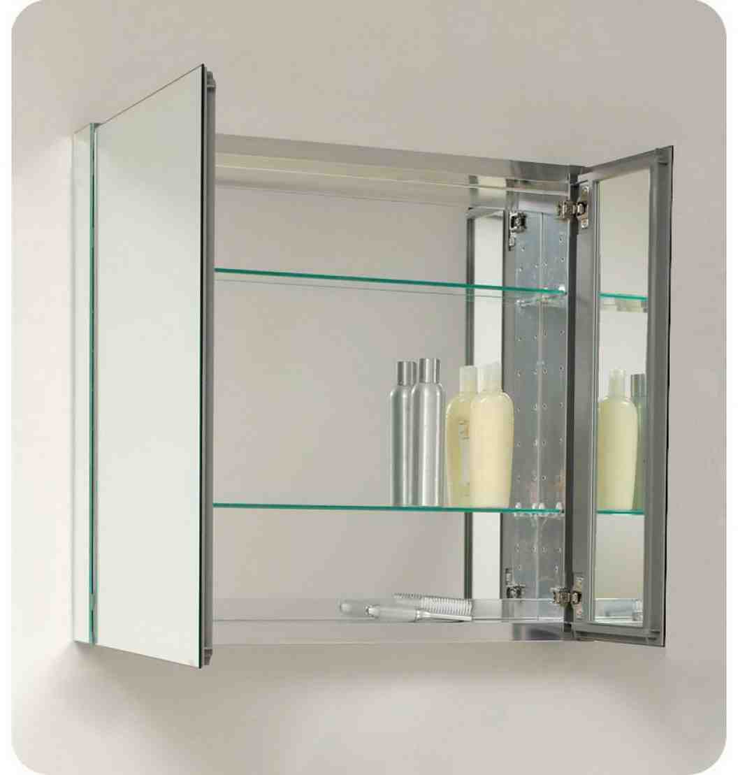 Bathroom Mirror Storage Cabinet
 Mirrored Bathroom Cabinet Home Furniture Design