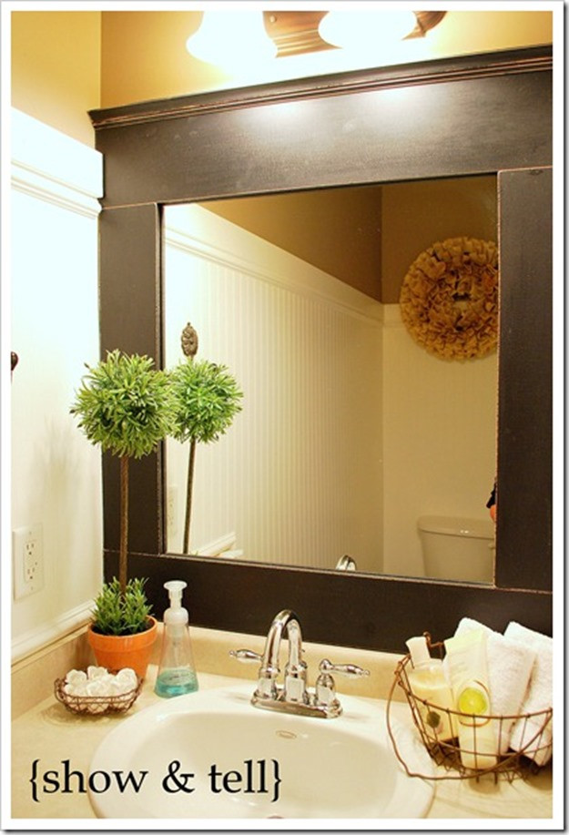 Bathroom Mirrors With Frames
 10 DIY ideas for how to frame that basic bathroom mirror