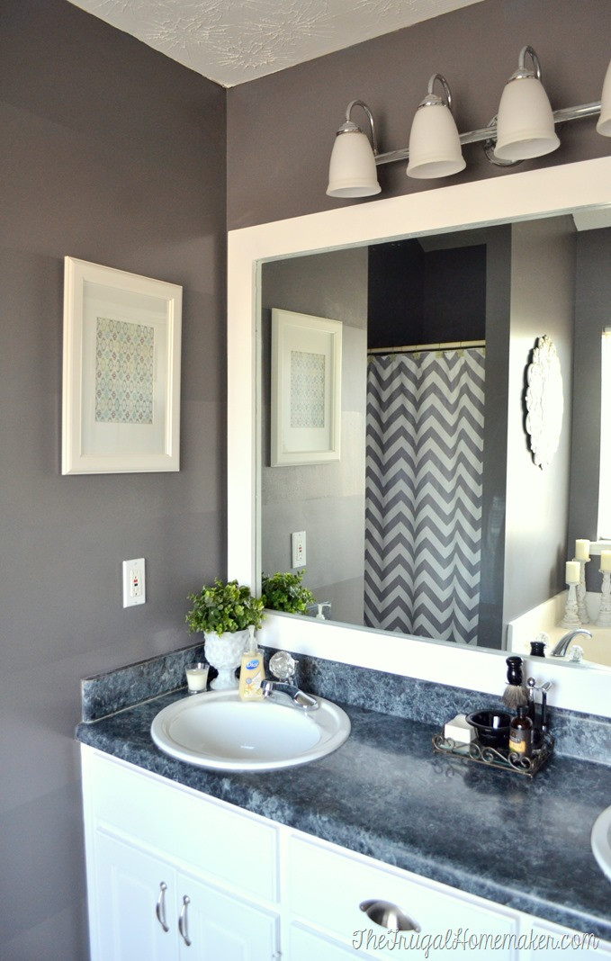 Bathroom Mirrors With Frames
 How to frame out that builder basic bathroom mirror for