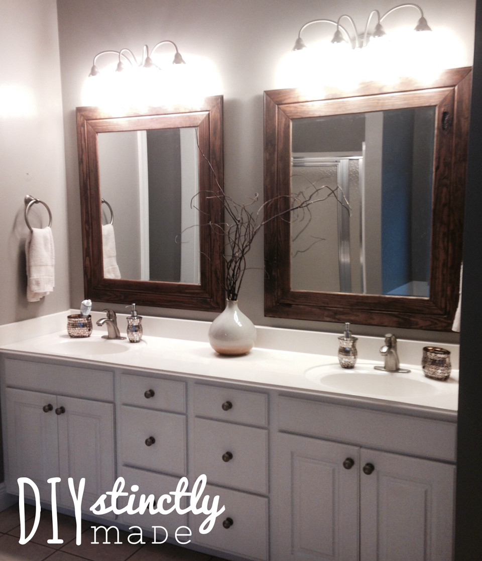 Bathroom Mirrors With Frames
 DIY Easy Framed Mirrors – DIYstinctly Made