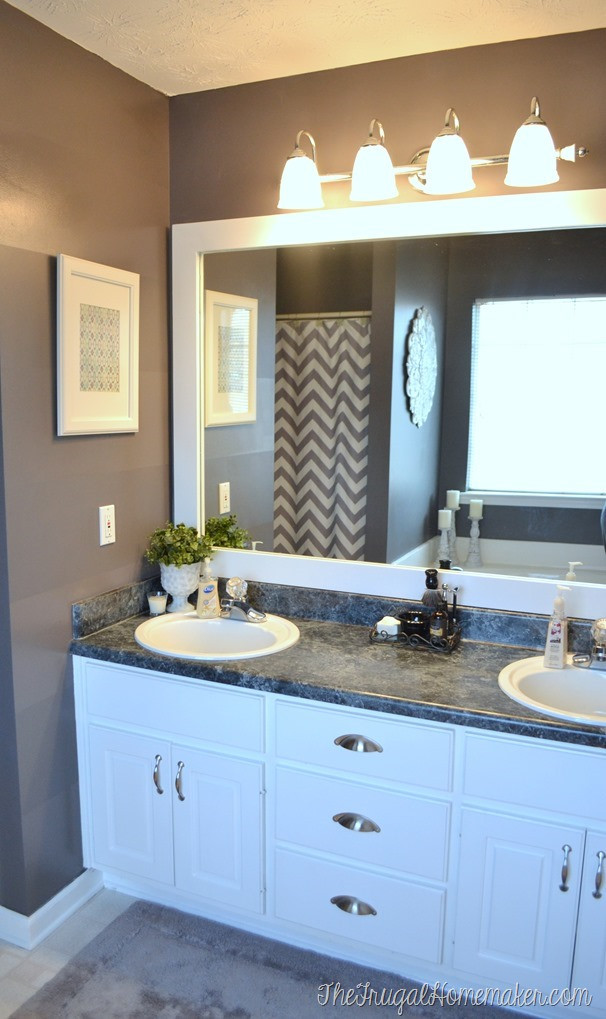 Bathroom Mirrors With Frames
 How to frame out that builder basic bathroom mirror for