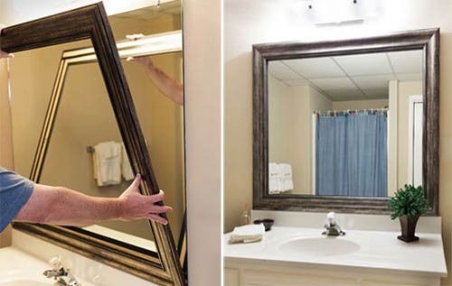 Bathroom Mirrors With Frames
 Bathroom mirror frames 2 easy to install sources a DIY