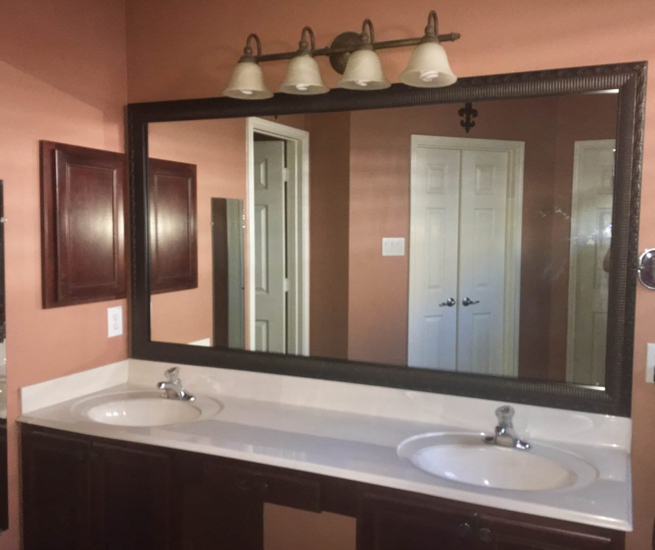 Bathroom Mirrors With Frames
 "Amazing" Master Bathroom Makeover