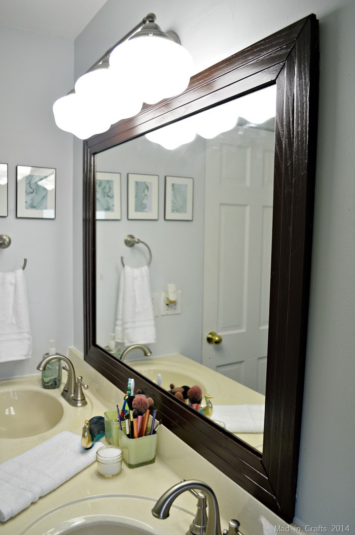 Bathroom Mirrors With Frames
 FRAMED BATHROOM MIRROR Mad in Crafts