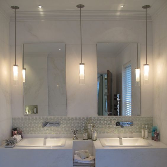 Bathroom Pendant Lights Over Vanity
 Designer Tips for a Stunning Powder Room