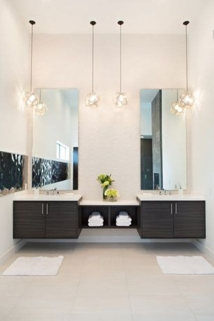 Bathroom Pendant Lights Over Vanity
 43 Creative Modern Bathroom Lights Ideas You’ll Love