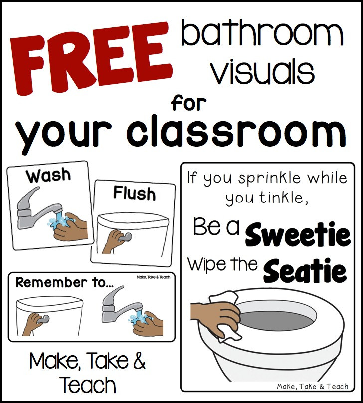 Bathroom Rules For Kids
 FREE Bathroom Visuals Make Take & Teach