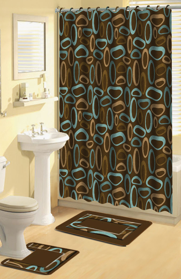 Bathroom Sets With Shower Curtain
 Home Dynamix Bath Boutique Shower Curtain and Bath Rug Set