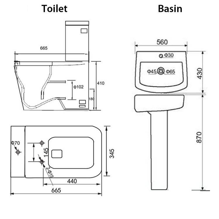 Bathroom Sink Height
 L Shape Bath Close Coupled Toilet Basin Sink plete