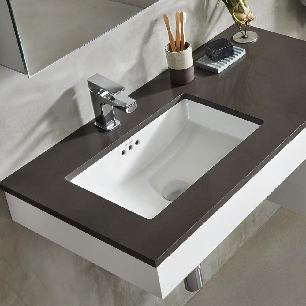 Bathroom Sinks Undermount
 19" Essence Rectangular Ceramic Undermount Bathroom Sink