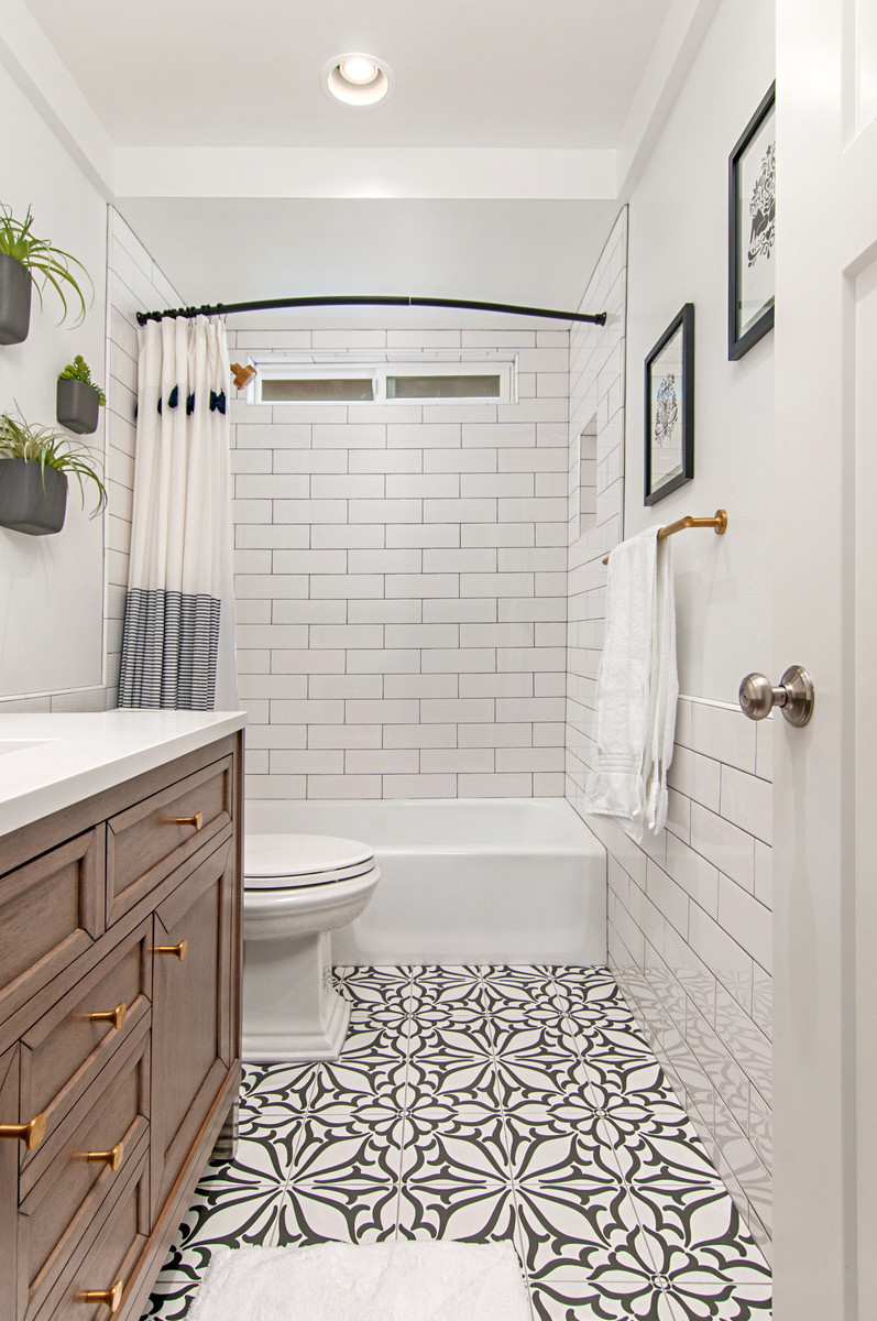 Bathroom Tiles Floor
 Cement Tile & Patterned Tile Floors in the Bathroom